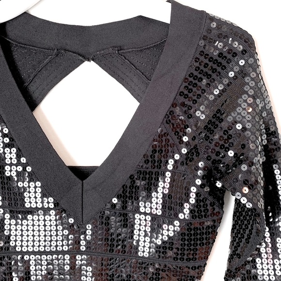 Guess by Marciano size S black sequin dress - Picture 5 of 13